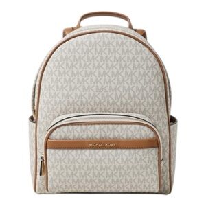 Michael Kors Beige and Tan Backpack